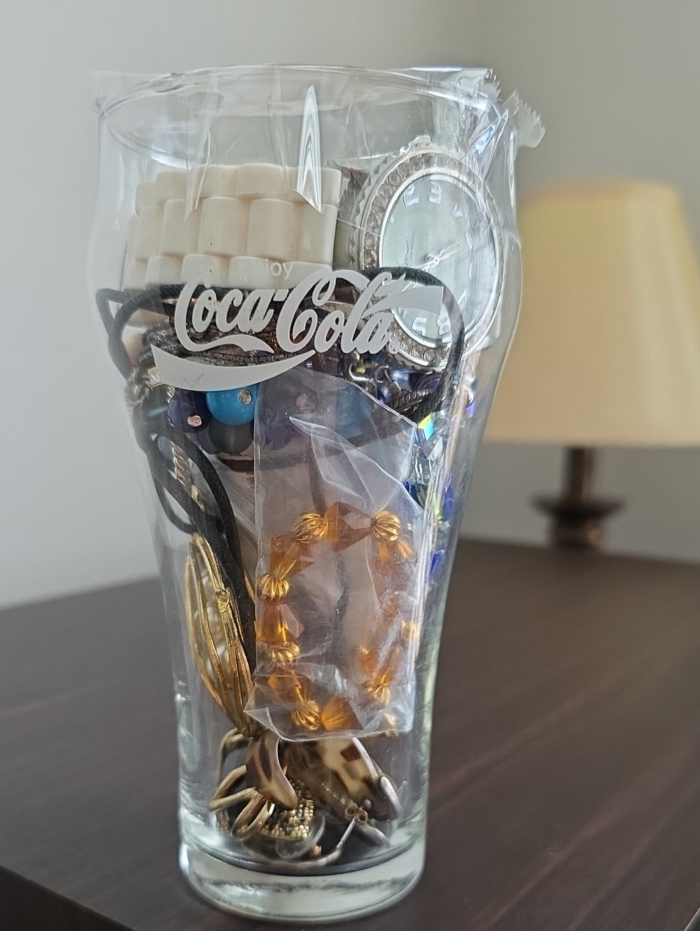 Mystery Hand Curated Wearable Jewelry In Coke Glass